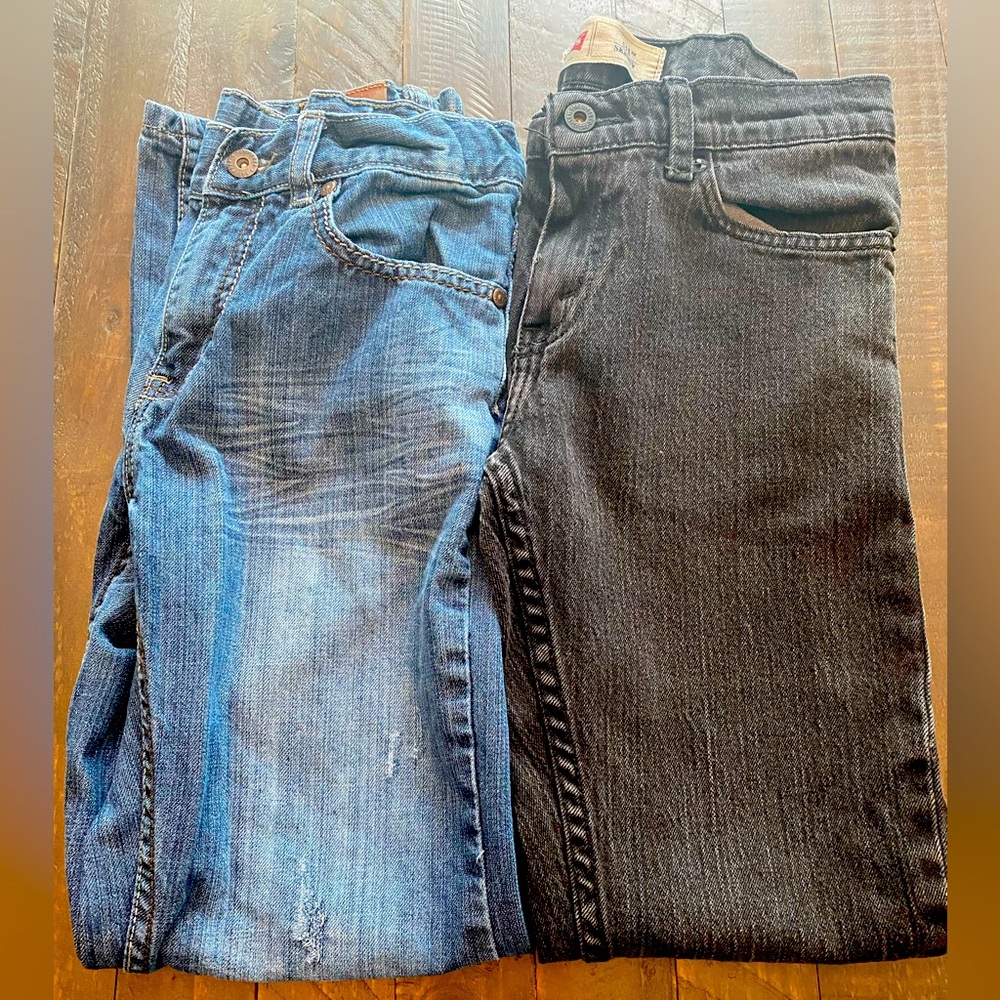 Levi’s Boys Jeans Size 14 - Lot of 2 pair of boys jeans black Levi’s & Flypaper
